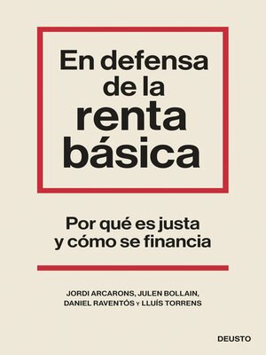cover image of En defensa de la renta básica